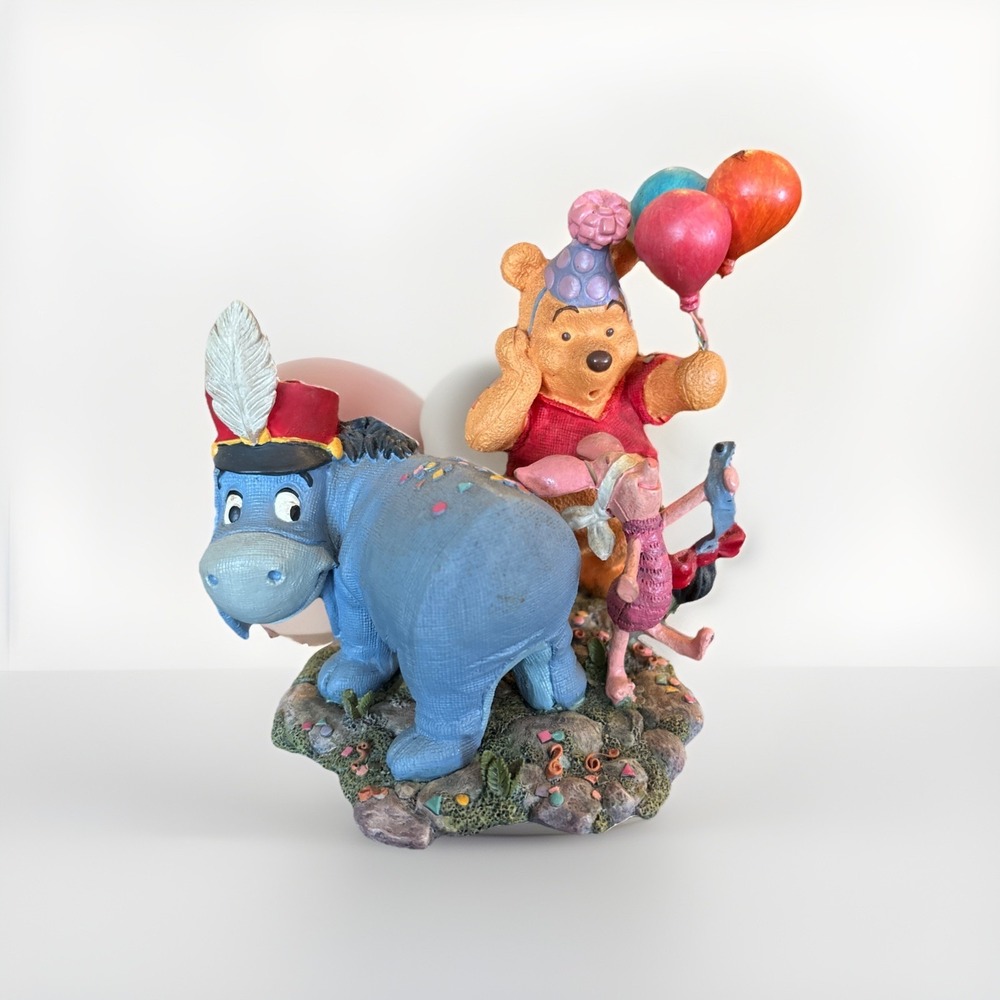 New Disney Winnie The Simply Pooh Figurine Birthday Merriment & Such Cake Topper